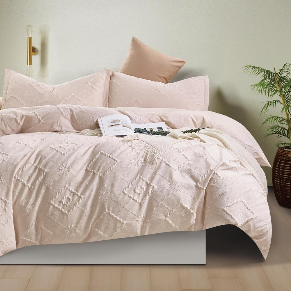 Indra Họa tiết Boho Vỏ chăn bông nổi Bộ vỏ chăn Bộ đồ giường