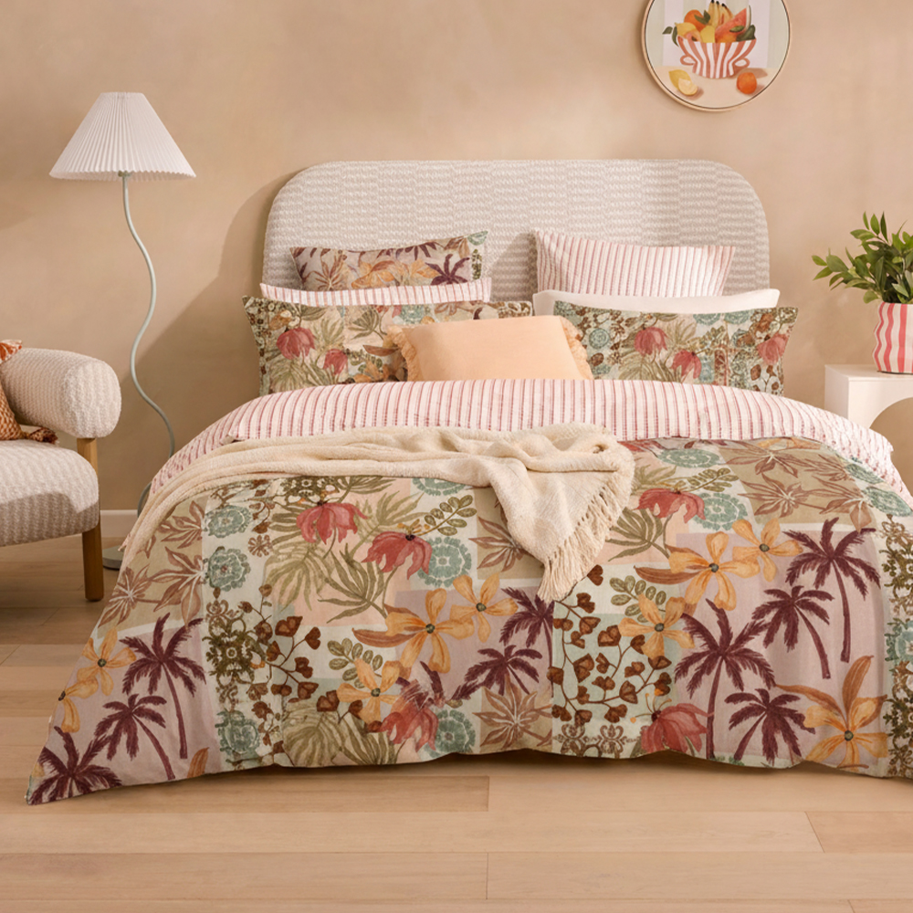 Mùa Hè Lòng Bàn Tay In Hình Nguyên Chất Microfiber Cotton In Hình Vỏ Chăn Vỏ Chăn Bộ Chăn Ga Gối