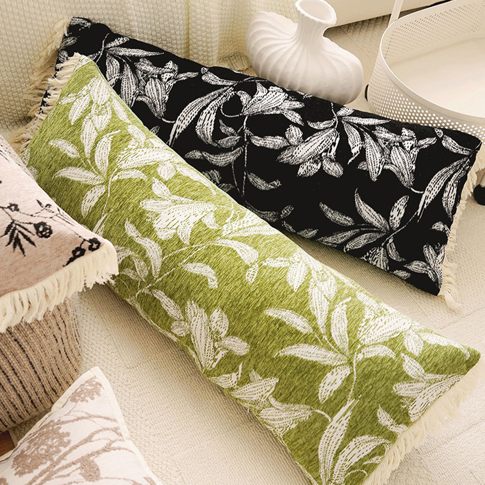 Gối trang trí đệm Chenille dài đệm hình chữ nhật